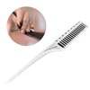 Teasing Comb, 3 Row Comb Hair Care Hair Styling Modeling Comb Lightweight Hair Salon Supplies Comb (White)
