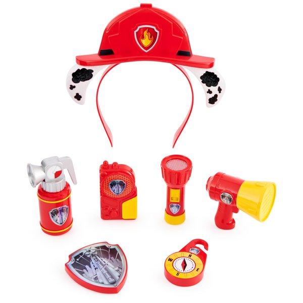 Paw Patrol, Marshall Movie Rescue 8-Piece Role Play Set, Pretend Play Costumes for Kids, Toys for Boys & Girls Ages 3 and up
