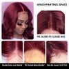 west kiss Burgundy Lace Front Wigs Human Hair 99j Lace Front Wigs Human Hair Red Body Wave 4x4 Front Wigs for Black Women Human Hair Glueless Wigs Human Hair Pre Plucked with Baby Hair 18 inch