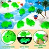 25PCS Rubber Turtle Bath Toys Glow in The Dark Green Floating Squeaky Sea Turtle Rubbe Toys, Cute Screaming Sound Rubber Turtle Bulk for Bath Shower Swimming Pool Birthday Beach Decor