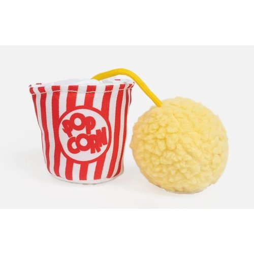 Silver Paw Popcorn Cat Toy Interactive 2 in 1 Plush w/Catnip