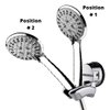 Suction Cup Shower Head Holder Wall Mount - Different Positions Handheld Shower Head Holder relocatable and Adjustable - Handheld Shower Head Holder for People with Handicap or Short Stature.