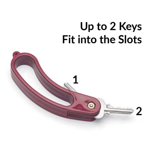 SP Ableware 60668 Hole In One Key Holder Red Wide Oversized Handle