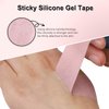 Obeyalash Silicone Gel Tape for Lash Extensions Lash Tape Micropore Lash Extension Tape Waterproof Adhesive Makeup Eyelash Tape Breathable Eye Lash Tape for Eyelash Extension Supplies Pink 2 Roll