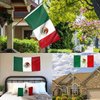 REIDFERR Mexican flag 3x5 Double Sided Mexico Flag Vivid Color Polyester Mexican MX National Flags Long Lasting with 2 Brass Grommets for Outdoor Car Hood Room Wall