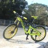 Ailejia Mini Racing Bicycle Ornament Vehicles Mountain Finger Dirt Bike Toy Model Decoration Crafts for Home (S-Green)