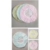 TCOTBE 6 Pieces Waterproof EVA Plastic Shower Cap,Elastic Reusable Bathing Cap,Beauty Salon Spa Lace Elastic Band Flower Printed Hat Environmental Protection Hair Bath Caps