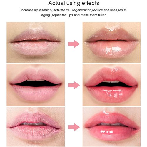 Hydrating Plumping Lip Oil Lip Gloss Lip Balm Lip Care Transparent Toot Tinted Sheer Color Liquid Lip Oil Moisturizing Lip Oil, Non-Sticky Nourishing Repairing Lip Care Products(PINK)