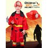 Cotiny 24 Pack Kids Firefighter Helmet Novelty Cosplay Hats for Kids Firefighter Party Halloween Costume Accessories