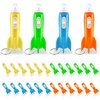 24 Pcs Mini Rocket Flashlight Helicopter Keychain, Astronaut Themed Outer Space Party Favors, Rocket LED Flashlight Keychanins for Kids Backpack