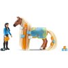 Schleich Horse Club Sofia's Beauties 18-Piece Horse Beauty Set - Horse Rider Kim and Horse Figurine with Brushable Styling Hair Plus Bead and Clip Accessories, Gift for Boys and Girls Ages 5 and up