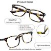 YEIN Bifocal Reading Glasses with Blue Light Blocking Lenses, Bifocal Reader for Women and Men, Vintage Square frame with Spring Hinge (+0.75/+3.25 magnification)