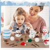 9 Pack DIY Snowman Kit Toys for Kids,Christmas Crafts Gift Toys for Girls,Boys,Build a Snowman Kit Indoor Decorations,Creative Kids Air Dry Modeling Clay,Christmas Gift Stocking Stuffers for Toddler