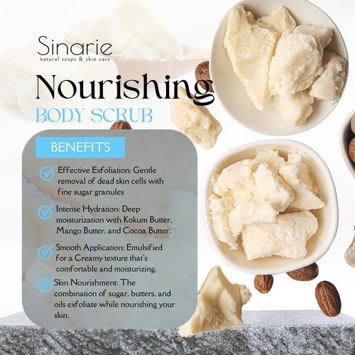Emulsified Sugar Scrub | Exfoliating Body Scrub (5 oz., Toasted Marshmallow)