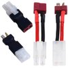2Pairs Tamiya Connector to T Plug Adapter Cable for RC Cars Lipo/NiMH Battery Charging ESC Connection
