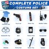 Loscola Police Officer Costume for Kids, Girls Police Costume for Kids, Halloween Costumes for Girls Kids 3-12, Cop Police Uniform for Girls, Police Outfit for Party Dress Up