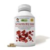 ANDREW LESSMAN Vitamin B12 500 720 Capsules – Absorption-Protected Methylcobalamin (Natural Coenzyme Vitamin B12), Essential for Energy & Stress Support, Plus B-Complex, Easy to Swallow Capsules