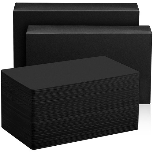 156 Pcs Blank Tarot Cards Deck with Case, Standard Tarot Size 2.76 x 4.72 Inch, Make Your Own Tarot Cards Oracle Blank Deck of Cards for Adults DIY Playing Divination, Easy to Write(Black)
