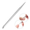 Silver Stainless Steel Cuticle Pusher Nail Dotting Pen Nail Care Tool, Double Ended Manicure Stick Cuticle Remover Cleaner Cuticle Pusher, Cuticle Pusher Sticks Glass Cuticle Pusher Cuticle Tools