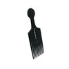 Hercules Sagemann 90 Hard Rubber Pick Comb. 10 Tooth Extra Coarse, 6.75in Tall Hard Rubber Thick Hair Pick Comb, Hair Comb for Afro Hair, Hair Pick for Women and Men, Hair Comb for Everyday Hair Styling. Handmade and Hand Polished for Everyday Hair Care.