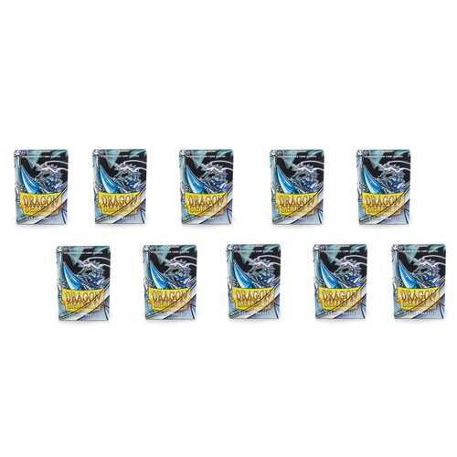 10 Packs Dragon Shield Matte Mini Japanese Clear 60 ct Card Sleeves Display Case