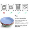 WUWEOT 40 Pack Wheat Straw Dish, 3.4" Dipping Bowls Unbreakable Seasoning Dishes, Shallow Bottom Mustard Dish for Paste Jam Sushi