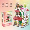 XIU Flower Store Building Block Kits,(1085pcs) Garden House Model Mini Building Block Set, MOC Flower House Block Kit for Women Girls, Creative Gifts for Adult Kids Age 8 10 12 14+