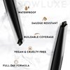 Browluxe Eye Brow Pencil, Ultra Thin Precision Eyebrow Pencil, Long Lasting, Waterproof Eyebrow Makeup, Nourishing Brow Definer Pencil in Shade Coffee