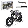 Metal Model Motorcycle Kits - 117 Pcs Erector Sets for Boys Age 8-12, Motobike Building Toys, STEM Kits for Kids Age 8-10, Assembly Car Project for 14 and Up, Gifts for 15 16 Year Old Boys and Adults