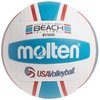 Molten Elite Beach Volleyball, Red/Blue, Hand-stitched Cover, Outdoor Use, 1 Year Warranty