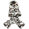 Petparty® Adorable Leopard Dog Coat for Dog Hoodie Dog Clothes Soft Cozy Pet Clothes (Leopard,L)