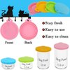 IVIA PET Food Can Lids, Universal BPA Free Silicone Can Lids Covers for Dog and Cat Food, One Can Cap Fit Most Standard Size Canned（4 Pack Multicolor