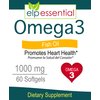 ELP ESSENTIAL Fish Oil Omega 3 Fish Oil 1000 mg Softgels 60 Count