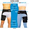 Copper Compression Hip Brace Sciatica - Groin Wrap for Pain Relief Thigh Compression Sleeve - Support for Hip Flexor Arthritis for Pulled Muscles-Sciatica Nerve Brace Injury for Men and Women (Left
