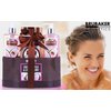 BRUBAKER Cosmetics Home Spa Basket - Coconut Milk & Strawberry Scent - 5 Pcs Bath & Body Set Gift Basket