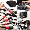 10PCS DUALSHINE Car Auto Detailing Brush Set, Auto Detailing Brushes Cleaner Car Detailing Brushes Exterior, Car Interior Brush for Detailing Cars Automotive Interior, Wheels, Exterior, Leather