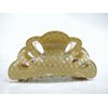 Generic Gold glitter hair claw clamp clip for fine thin hair