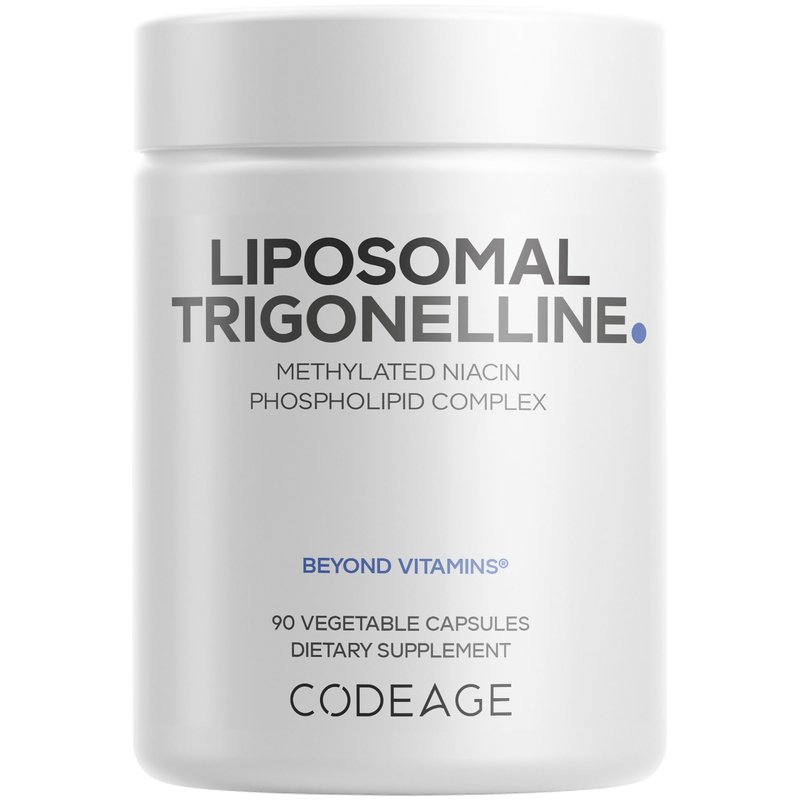 Codeage Liposomal Trigonelline - 250 mg Per Capsule - 3-Month Supply - Plant-Based Alkaloid - Lip...