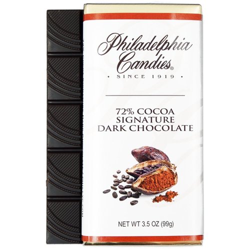 Philadelphia Candies Signature Dark Chocolate For Wine 72% Cocoa, 3.5-Ounce Packages (Pack of 2)