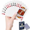 WUGAUWOR Waterproof Playing Cards, Premium Plastic Playing Cards, Deck of Cards, Poker Cards Games Waterproof Cards for Camping Games, Standard Index Card for Blackjack Bridge Card Games, 1 Deck, Blue