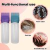 ELANE 4PCS Hair Oiler Comb Bottle,Root Comb Applicator Bottle for Hair Oil Scalp Oil Applicator Hair Oiling Applicator,Hair Oil Bottle Applicator 6oz (Grey+Purple+Red+Green)
