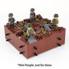 MOOXI WW2 Battlefield Ground Military Building Block Set(143PCS).WW2 Building Block Fun for Kids and History Buffs.