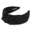 CURASA Knotted Headband for Women Black Headband Wide Headbands Non Slip Top Knot Hairband Fashion Hair Accessories for Women Girls