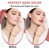 QIUFSSE 2PCS Matte Nude Lipstick Natural Moisturizing Labiales Long-lasting Waterproof Velvet Lip Gloss for Women and Girls-01 Honey peach