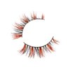 FOXSCOS Color Eyelashes,Beautiful Natural Colorful False Eyelashes,Halloween 3D Mink Lashes Color 20mm Short Style 1 pair,Cat-Eye Cosplay Makeup Lashes(fluffy Brown Black)