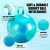 INPODAK Hopper Ball 18 Inch Bouncy Balls with Handle for Kids, Hippity Hop Jumping Hopping Toy for Boys Girls Ages 3-6 Include Pump and Gift Box