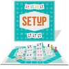 Setup Board Game - an Innovative Twist on Rummy for Fun-Filled Game Nights! Family Strategy Game for Kids & Adults, Ages 8+, 2-4 Players, 25 Minute Playtime, Made by Bezzerwizzer