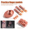 Oneleaf Practice Hand Finger for Acrylic Nails, Flexible Never Fall Off Nail Trainning Adjustable Hands Kits, Fake Hands for Nail Practice, Nail Display Manicure, Movable Nail Maniquin Hand
