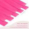 WENNALIFE Tape in Hair Extensions Human Hair Hot Pink Tape in Extensions, 10pcs 25g 14 inch Remy Invisible Tape Ins Straight Colored Soft Real Human Hair Tape in Extensions Refill Set Extensions
