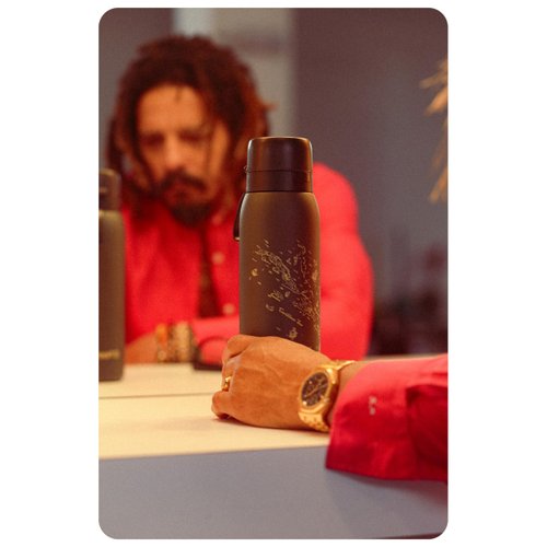 Marley Designed Bottle Pro Reusable Water Bottle with Filter, 80+ contaminants filtered, BPA Free, Sustainable Refills, 750ml, Filter Bottle + 1 Refill Included